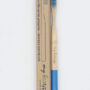 Bamboo toothbrush blue adult