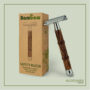Bamboo Safety Razor - Slim Silver