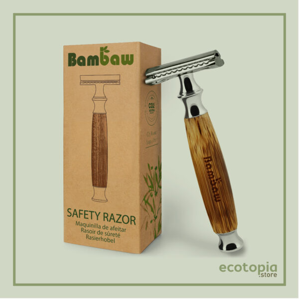 Bamboo Safety Razor - Classic Silver