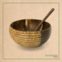 Eco-Friendly Coconut Bowl & Spoon - Stripped
