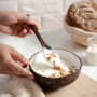 Eco-Friendly Coconut Bowl & Spoon - White Lacquer