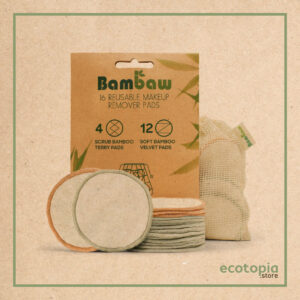 Bamboo Makeup Remover Pads - Pack of 16